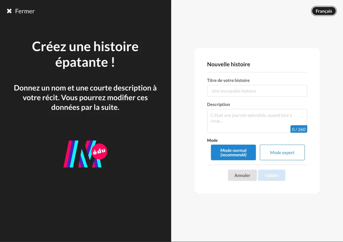Création d’une histoire collaborative dans Moiki EDU